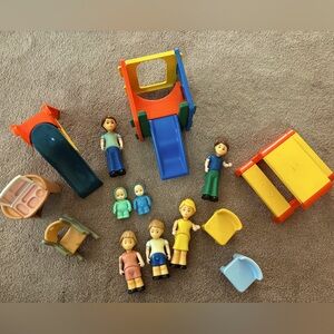 Vintage Little Tikes people and accessories